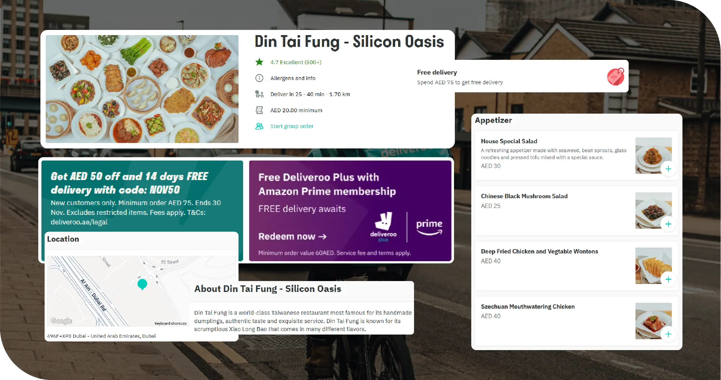 Deliveroo Food Delivery UAE Key Solutions